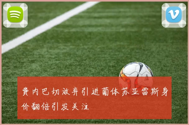 费内巴切放弃引进葡体苏亚雷斯身价翻倍引发关注
